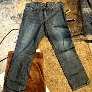 Calvin Klein Jeans   Slim Straight 32X30 Dark Wash Blue